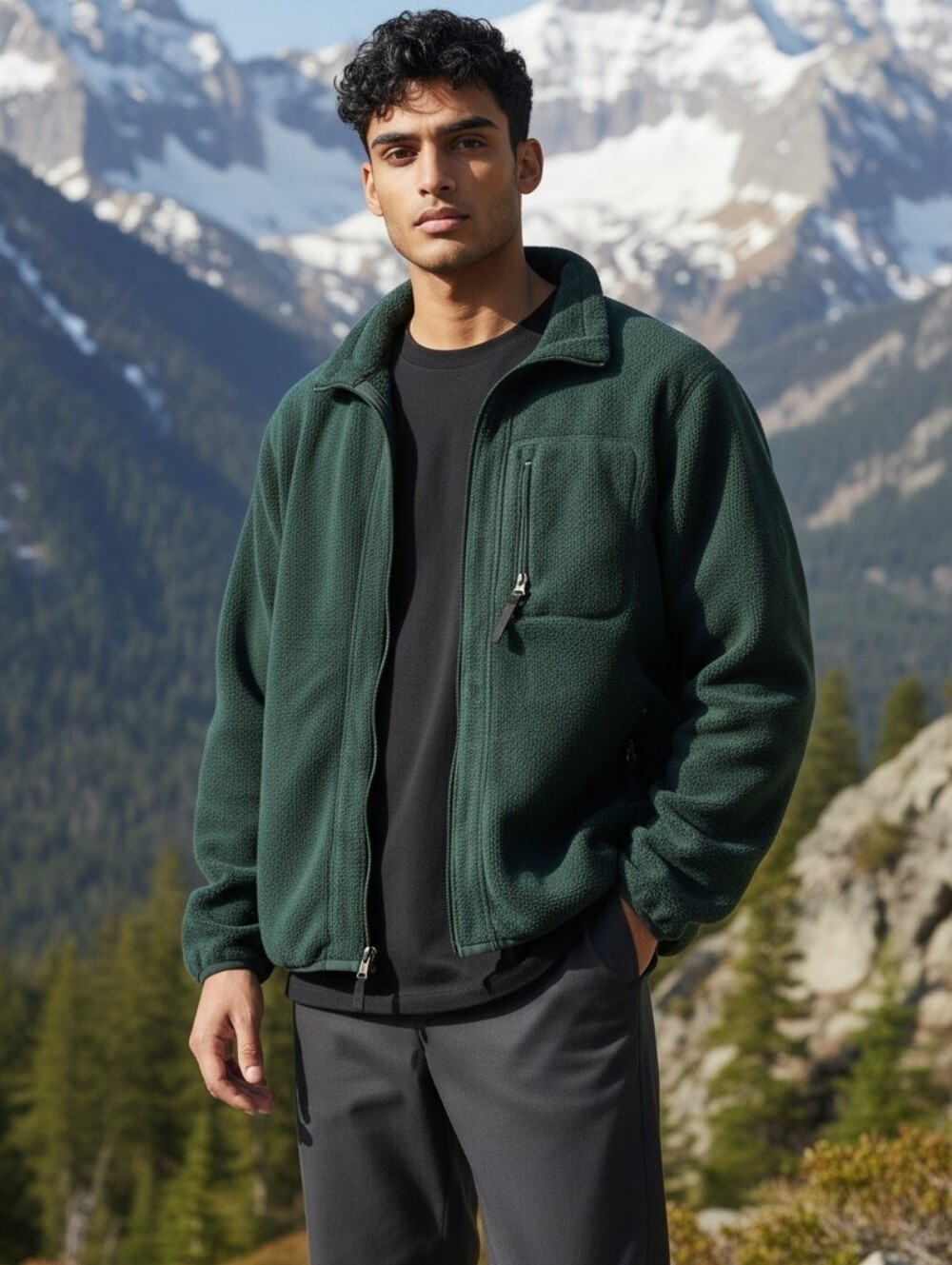 Vintage Patagonia Synchilla Fleece Jacket Men’s Size XL Green 25410 EUC